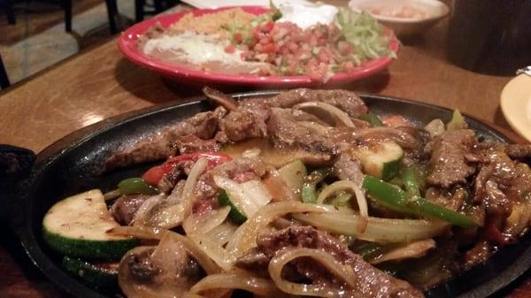 Delicious beef fajitas!