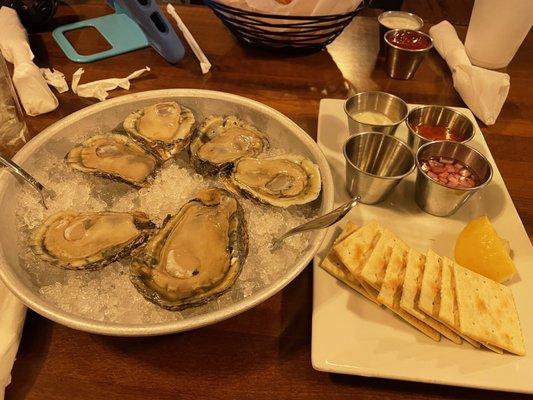 Local raw oysters