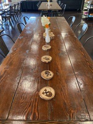 Gorgeous wooden tables