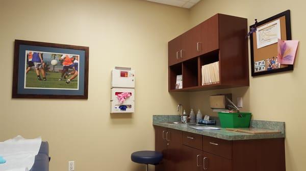 Clean, well equipped exam rooms.