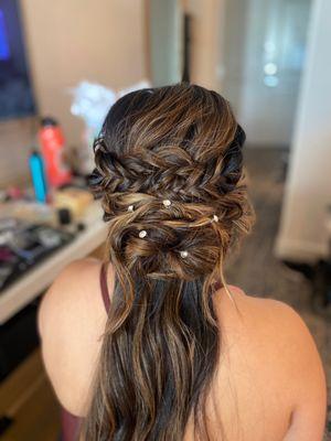 Bridesmaid hair