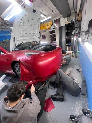 Applying paint protection film