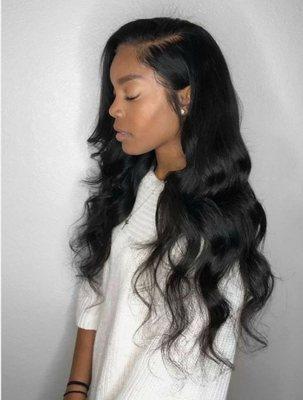 Lace frontal Sew-in including hair.