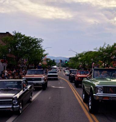 Car d alene in front of Iron Horse