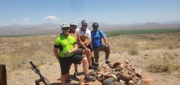 Mountain biking at McDowell Mountain Park.