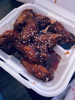 Sesame chicken wings 10/10