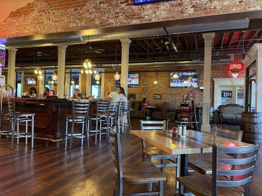 Bar and dining area.