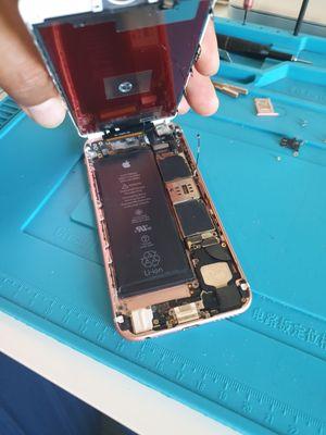 After photo of a iPhone 6s we repaired that was water damaged.