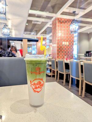 Coconut matcha latte