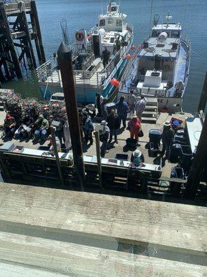 View of the fishing boats