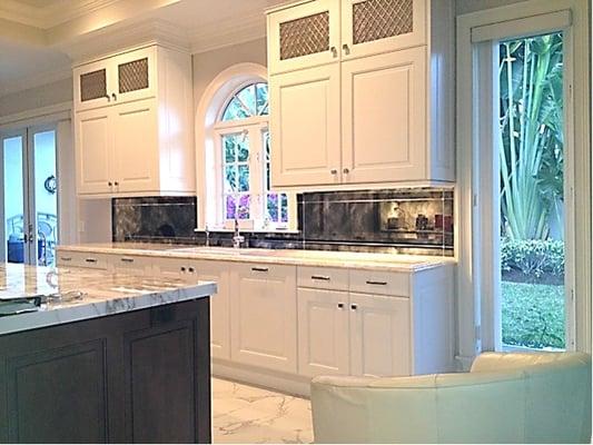 Antique Mirror Glass Kitchen Backsplash...by Manor Mirror