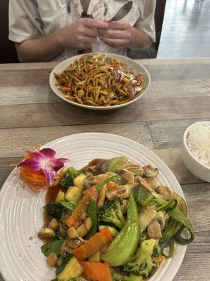 Chicken lomein and vegetable delight