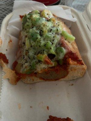 Firehouse meatball sub w/ bell peppers and banana peppers. 8/10.