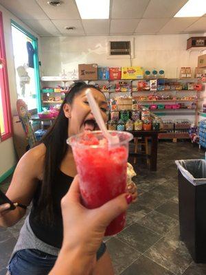 Fruit punch raspado