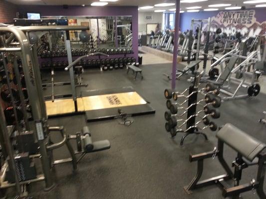 We have free weights and strength machines for every muscle group!