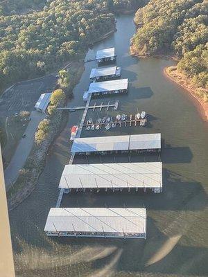 Birds eye view of Calypso Cove from above! Endless opportunities for wonderful memories, fishing, and boating joy!