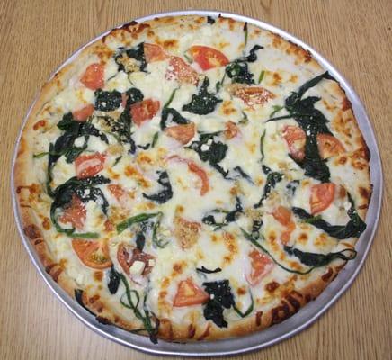 Spinach, Feta, Tomatoes and Garlic