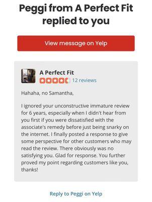 Just wow...Another customer driven, professional response