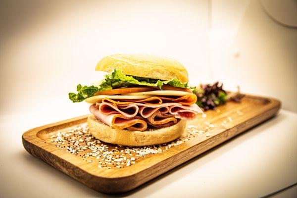 Delicious lunch bagel sandwiches made with the freshest ingredients.