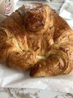 Amazingly HUGE and delicious breakfast croissant