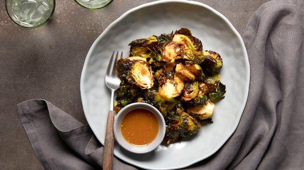 Fried Miso Brussels Sprouts Side