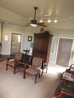 Edmond office reception area.