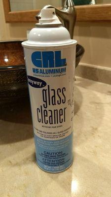 The awesome glass cleaner...