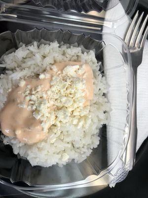 Side Rice with tzatziki and feta