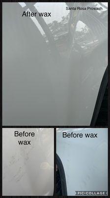 Hand Wax and Polish to remove exterior stains. Ask us about our detailing services