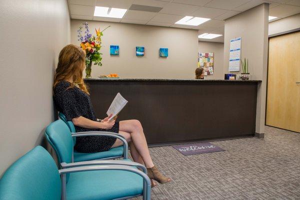 Relax in our ADA accessible waiting room.