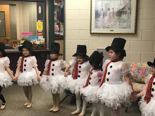 Kinder Combo showing off their costumes