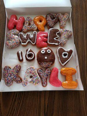 Sweet 16 donut breakfast