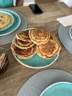 Pancakes made fresh daily- yum!