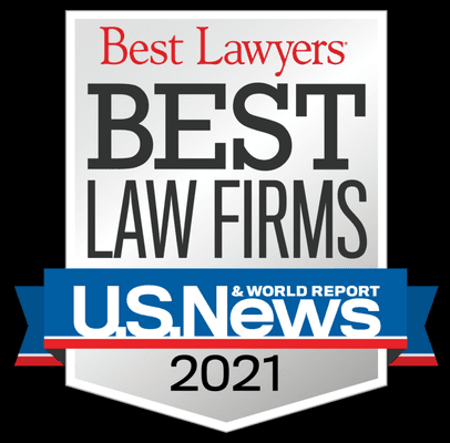 Best Lawyers Best Law Firms 2021 recognition