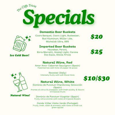 Wednesday Night Trivia Specials!