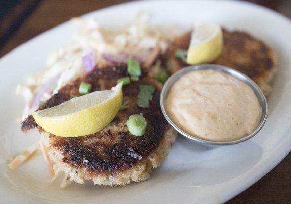 Salmon patty appetizer