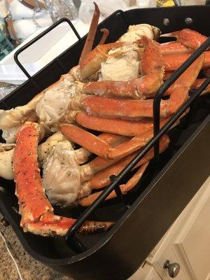 Snow crab and king crab