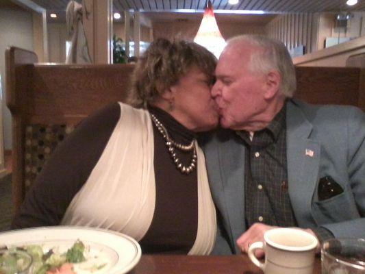 Mary and Jim celebrating Valentine's day.