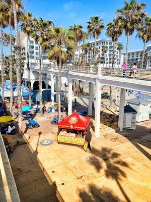 Located just under the Oceanside Pier.