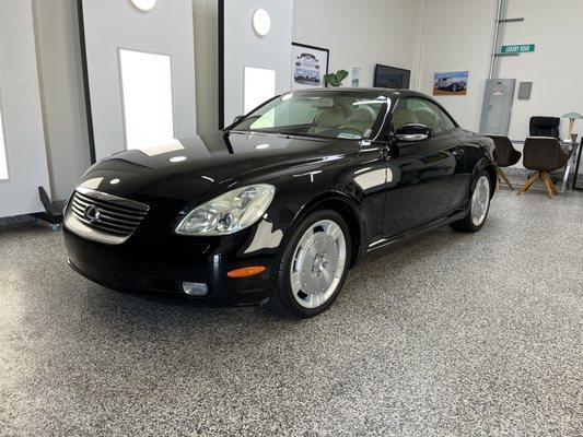 Lexus SC430 detail and ceramic coating