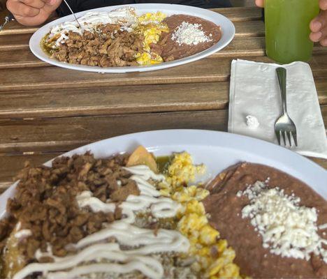 Breakfast Chilaquiles Deluxe Mild and Medium