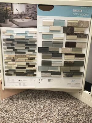 Wide selections on mosaic tiles