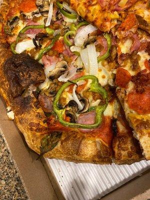 Closeup of Supreme Pizza