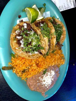 Carne asada Taco Dinner