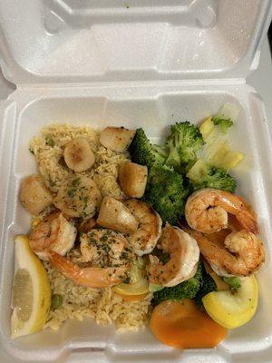 6 Shrimp and 6 Scallops Combo