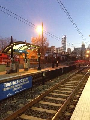 Nice view of Charlotte from the station.