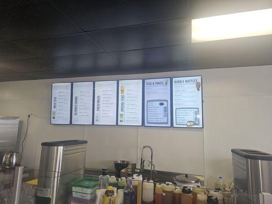 Menu board