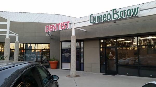 Entrance of the dental office