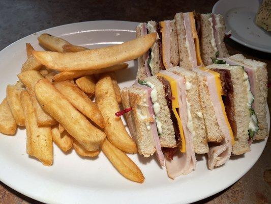 Club Sandwich, with Fries