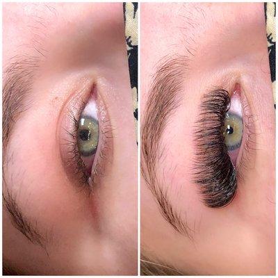 Before and After Lashes by Taylor